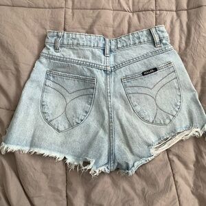 Rolla's x American Threads Collab Light Wash Shorts